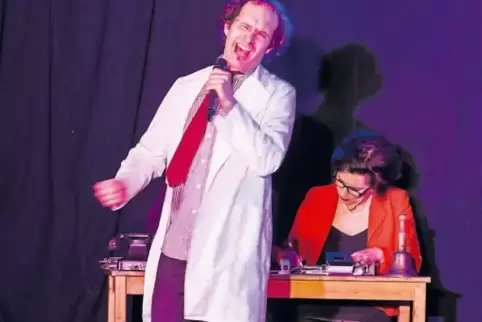 Hat zwischendurch immer einen launigen Spruch beim Heimatabend auf Lager: Mitarbeiter Welte vom Heimatprojekt saalü!.