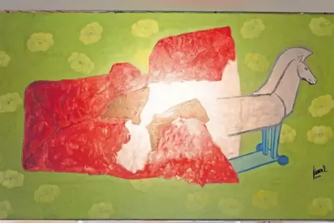 Bis 24. Mai sind Ruhleders Werke im Kleinen Kunstbahnhof zu sehen.