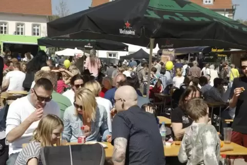 Sonne und hervorragender Besuch: Das wünschen sich die Organisatoren auch für das Frühlingsfest und den „Streetfood-Markt“ am Wo