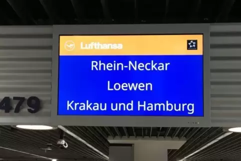 Die Rhein-Neckar-Löwen gestern in Frankfurt im Flughafen. Foto: FREI