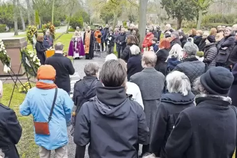 Die Gedenkveranstaltung auf dem Hauptfriedhof fand gestern zum ersten Mal statt.