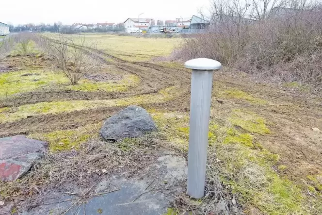 Der Verlauf der geplanten Dichtwand lässt sich schon erahnen. Der Verlauf der geplanten Dichtwand lässt sich schon erahnen.