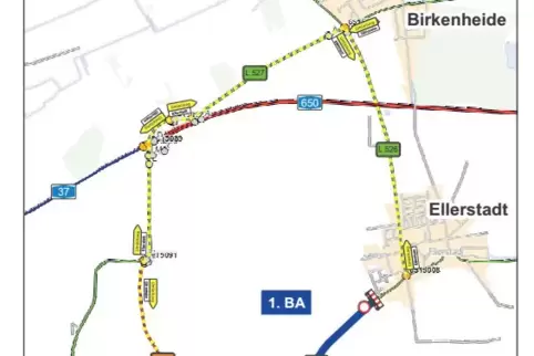 Seit gestern fahren keine Autos zwischen Gönnheim und Ellerstadt.