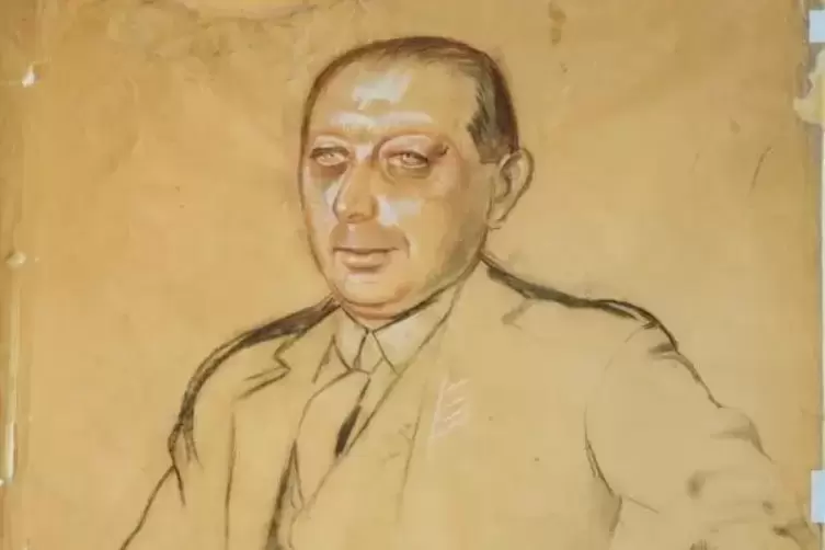 Porträt des Bankiers und Kunstmäzens Kurt Arnhold: Arbeit von Otto Dix.  Foto: Pfalzgalerie/Frei