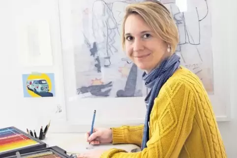„Zeichnen ist immer verbunden mit den Menschen“: Manja Adamson.