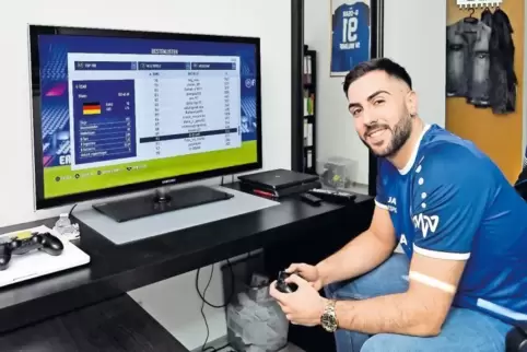 Könner im Spiel „Fifa 18“: E-Sportler Gianluca Siciliano.