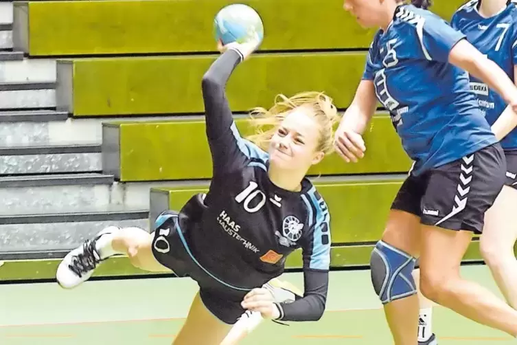MFSG-Spielerin Lara Schwarz trug sich gegen Bornheim mit zwei Treffern in die Torschützenliste ein.