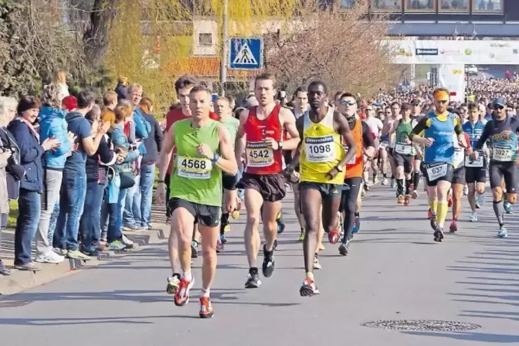 Und los geht’s: Marathon Deutsche Weinstraße.
