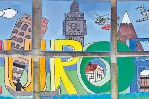Was ist Europa, was ist Heimat? Isabel Baumeister und Luna Pelz, 6a, haben sich mit europäischen Großstädten auseinandergesetzt.