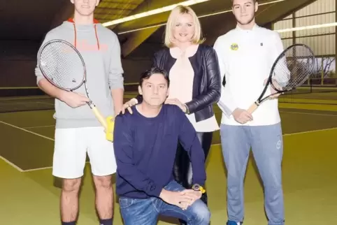Tennis spielt im Leben von Antonio, Marcelo, Sandra und Vito Manola (von links) eine große Rolle.