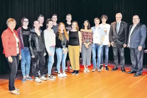 ...das NPG folgte auf Platz vier. Mit auf dem Bild: Gabriele Lapport, Michael Ruther und Bernd Port.