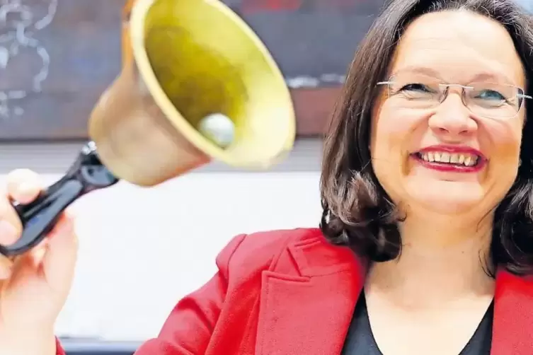 Sie will SPD-Chefin werden: Andrea Nahles.