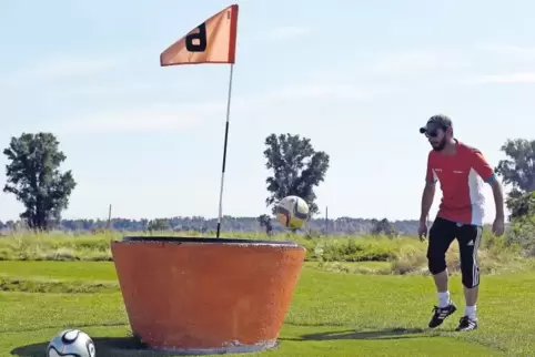 Wie hier in Dirmstein soll demnächst auch in Sembach Fußball-Golf gespielt werden. Der Investor schwankte zwischen Krickenbach u