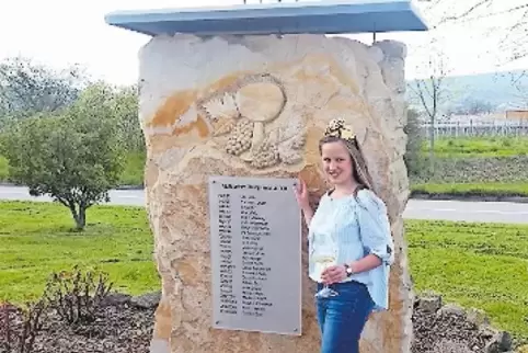 Der Name von Sandra Eder steht jetzt auch auf dem Erinnerungsstein.