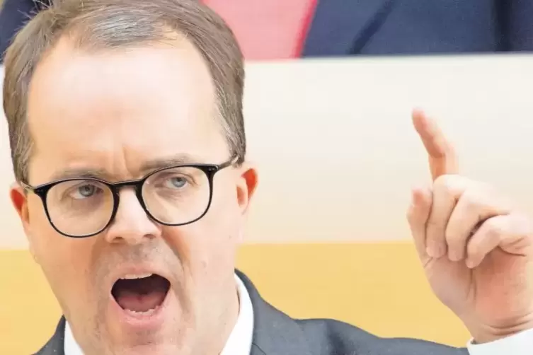 Angriffslustig: Rinderspacher als Oppositionsf&uuml;hrer.