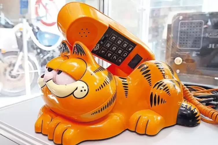 So macht quasseln Spa&szlig;: Garfield-Telefon aus den 1980er Jahren.