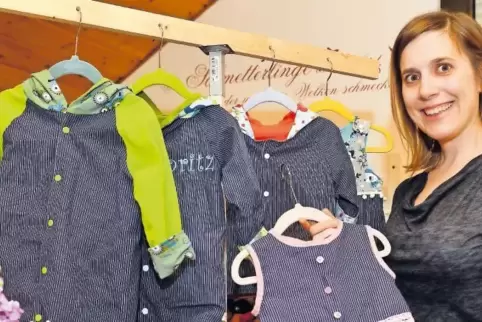 Stolz auf ihre selbst entworfene Kollektion: Tanja Frisch.