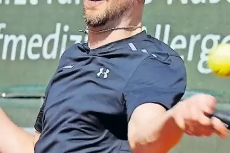 Elmar Stein, Punkt zwei der Maxdorfer, verlor.