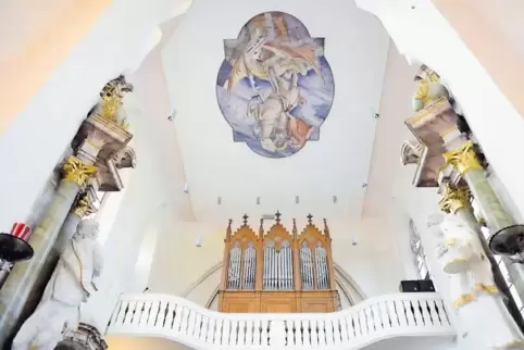 Die Orgel in der Wachenheimer St. Georgskirche ist eine der wenigen Kämmerer-Orgeln, die weitgehend ohne Veränderungen erhalten 