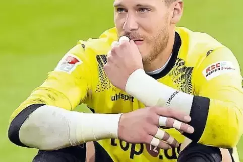 Pure Verzweiflung bei Marius Müller.