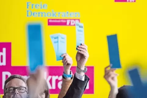 Wer hebt die Hand für liberale Politik nördlich von Lambsheim? Der kleine ehemalige Ortsverband will’s wissen.