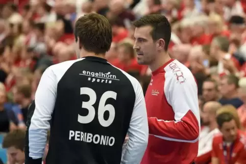 Kevin Klier (rechts) wechselt die Farben. Er geht nach Dansenberg. Links Eulen-Kollege Roko Peribonio. Ihn zieht’s zum TV Hochdo