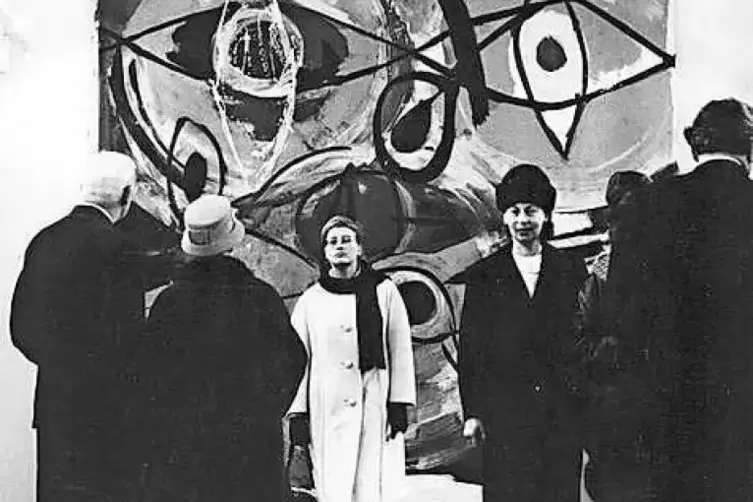 1964 bei einer Ausstellung zeitgen&ouml;ssischer Kunst.
