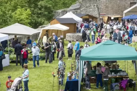 Ein „ganz besonderes Marktflair“ gibt es am Sonntag beim traditionellen Blumen- und Kräutermarkt auf der Unterburg zu erleben. F