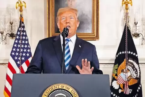 „Ein desaströser Deal“: Donald Trump hält das Atomabkommen für schädlich.