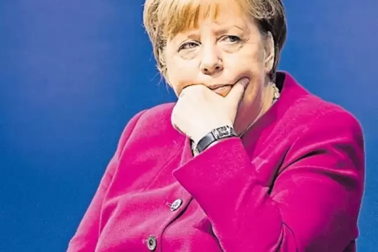 Gedrückter Stimmung: Kanzlerin Merkel auf dem Katholikentag in Münster.