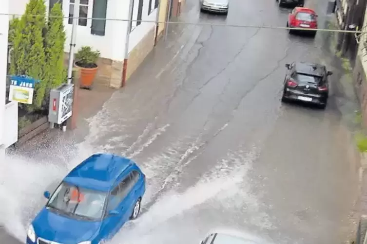Auch in Zeiskam hatte es kr&auml;ftig geregnet.