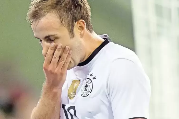 Au Backe: Mario Götze, Siegtorschütze 2014, verpasst die Weltmeisterschaft.
