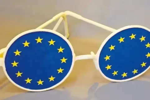 Die Welt europäisch sehen: die Europabrille von Hans Wetzel aus Karlsruhe.