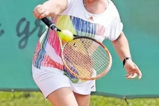 Erstes Einzel, erster Sieg: Christel Blau (SG Dudenhofen).
