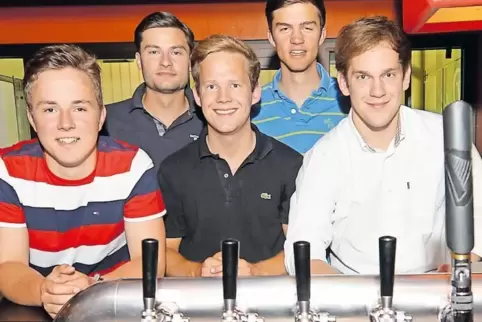 Die bisherigen Aqua-Macher (von links): Hans-Christoph Stolleis, Marco Göring, Philipp Trnka, Felix Diehlmann und Sebastian Waic