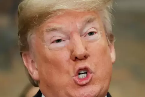 „Maximaler Druck“ auf Nordkorea: Donald Trump gestern im Weißen Haus in Washington.
