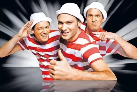 Spaßvögel aus der Schweiz (von links): Fabian Berger, Wassilis Reigel und Martin Burtscher.