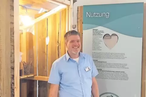 Stolzer Direktor des Naturkundemuseums in Bad Dürkheim: Frank Wieland.