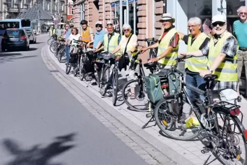 Absolutes Halteverbot für Autos: die „Fahrrad-Demo“ in der Gilgenstraße.