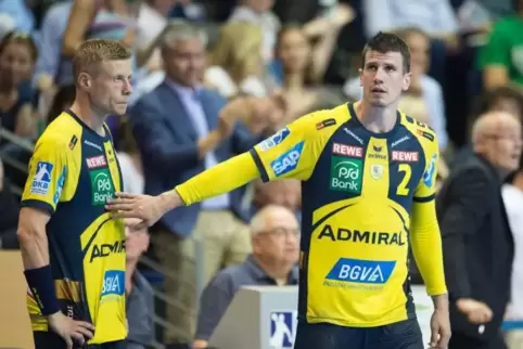 Bester Spieler der Saison: Andy Schmid (rechts) Foto: Kunz