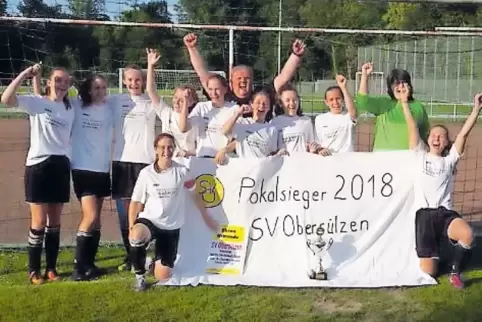 Die jubelnden Siegerinnen.