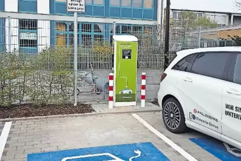 Die neue E-Tankstelle in Bobenheim-Roxheim.