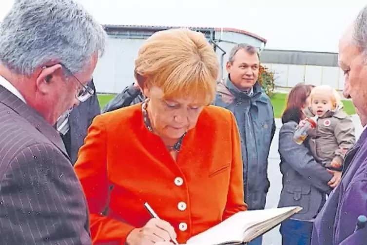 Kam 2008 auf dem Flugplatz an und ging zum Wurstmarkt: Bundeskanzlerin Angela Merkel.