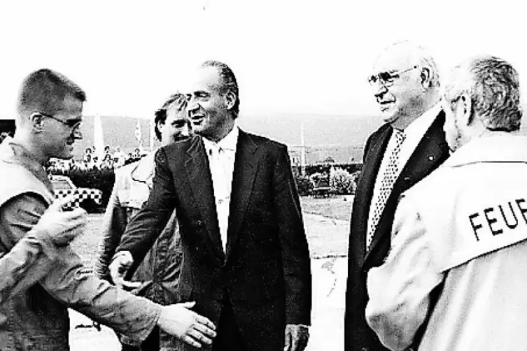 Kohls G&auml;ste: Dazu geh&ouml;rte auch der spanische K&ouml;nig Juan Carlos im Jahr 2002.