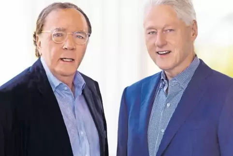 Der Ex-Präsident und sein Co-Autor – oder eher umgekehrt: James Patterson (links) und Bill Clinton.