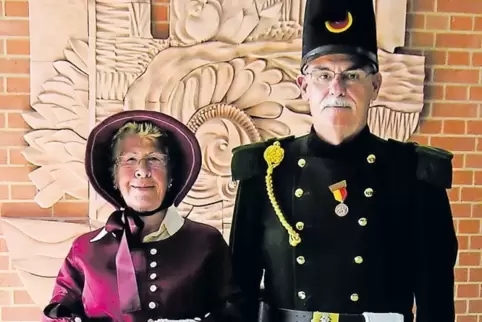 Die historische Bekleidung ist immer wieder ein Blickfang