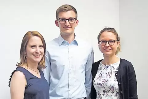 JU-Führungstrio: Kreisvorsitzender Simon Rapp, Rebecca Frings (links) und Elisabeth Seegers.