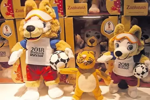 Nils trifft die WM-Maskottchen