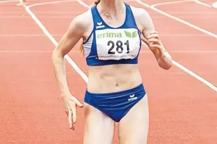 Franziska Stöhr gewinnt den 200-m-Lauf.