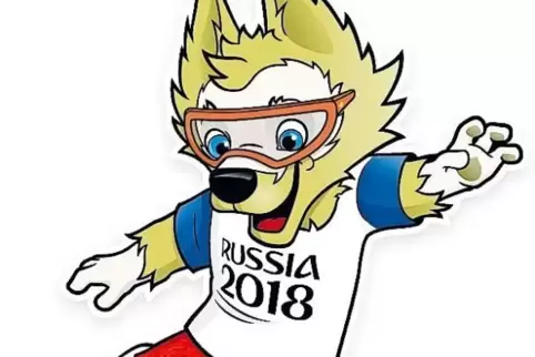 Ein Wolf, der Lebensfreude ausstrahlen soll: das WM-Maskottchen Zabivaka.